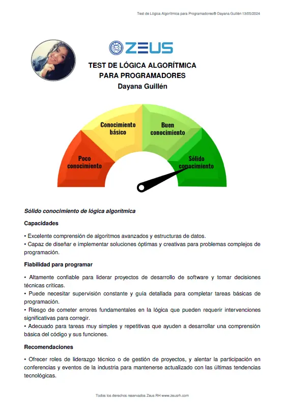 Test de Lógica Algorítmica para Programadores