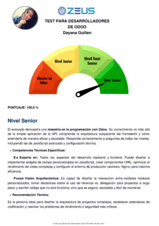 Test Desarrolladores de Odoo