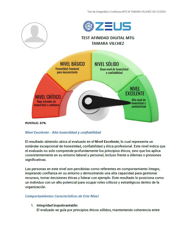 Teste de Integridade e Confiança 